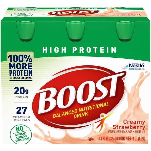 Boost High Protein Strawberry Multi-Pack 8 fl. oz., PK24, Boost, Mfr#: 00041679944363